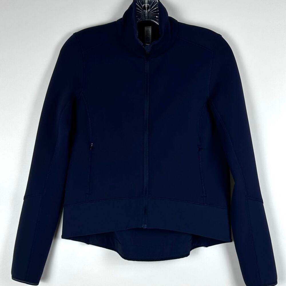 Lululemon Cardio Squad Jacket Midnight Blue Running Walking Women’s Size 4 - Picture 4 of 11